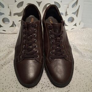 Allen Edmonds Rich Brown Leather Sneakers